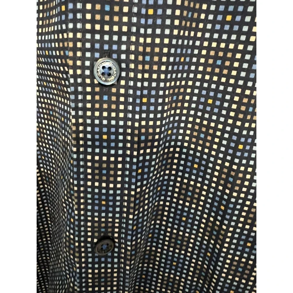 Bugatchi Shaped Fit Men's Casual Shirt Size L Long Sleeve 100%‎ Cotton